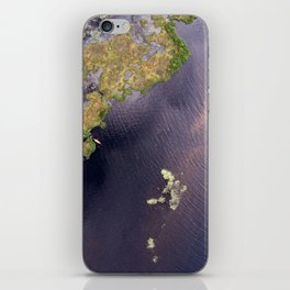 aerial photography from a Canoe in St-Donat, Quebec iPhone Skin