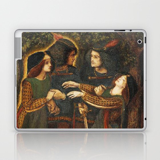 Dante Gabriel Rossetti How They Met Themselves Laptop & iPad Skin