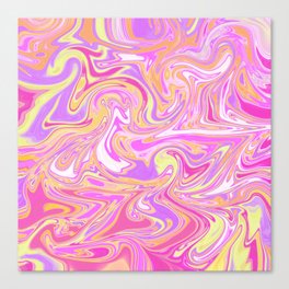 The Love Marbling Canvas Print