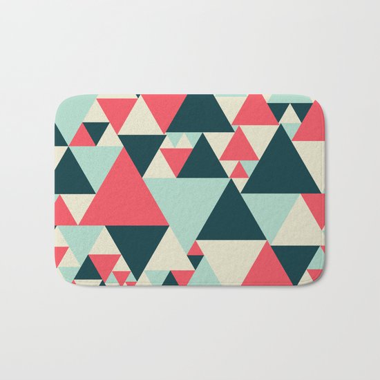Triangular Pattern Bath Mat