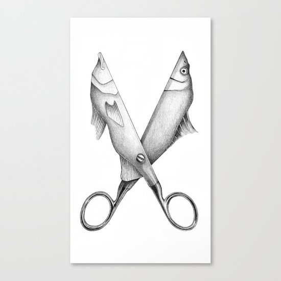 Cut me in quadrants Canvas Print