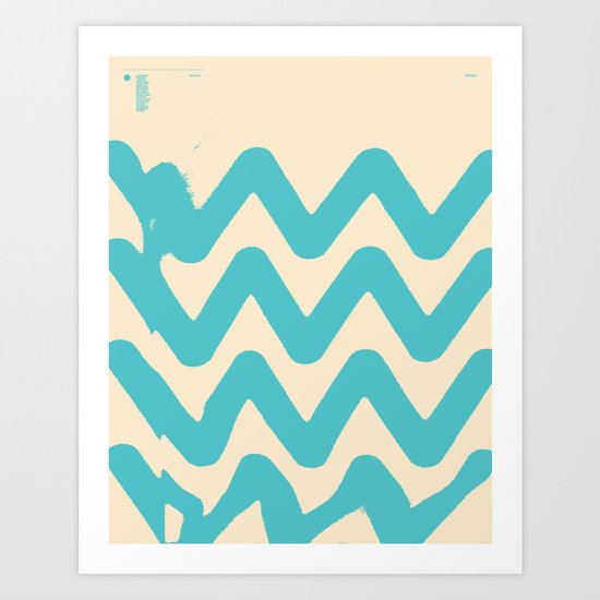 Sunset Breaks Art Print