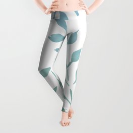 Blue and Green Fronds Leggings