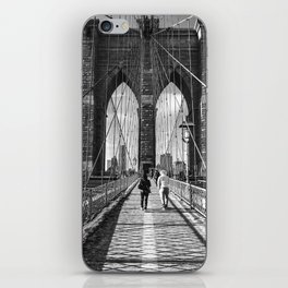 Brooklyn Bridge | New York City | Black and White Travel Photography in NYC iPhone Skin