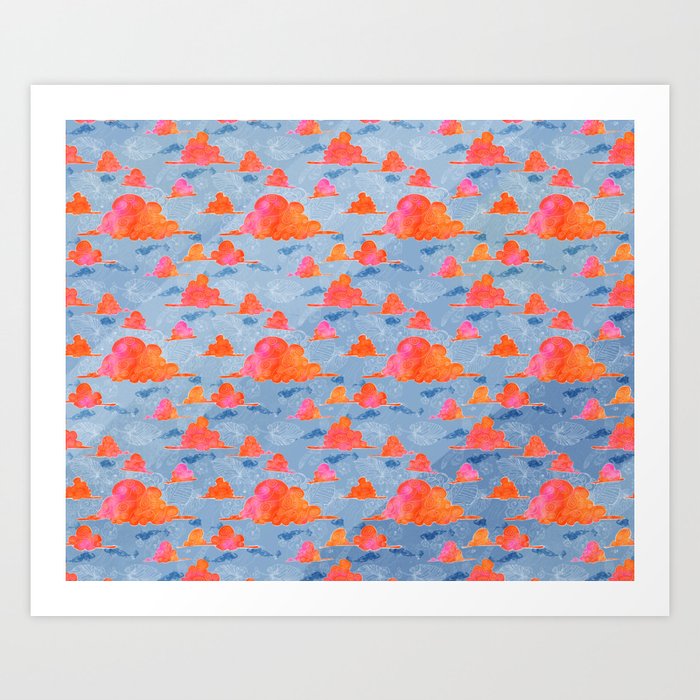 Clouds Over Koi Complete 1 Art Print