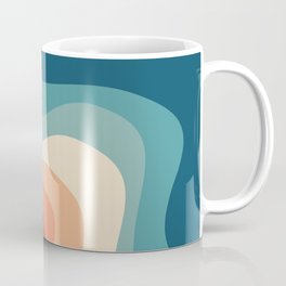 Retro style waves Coffee Mug