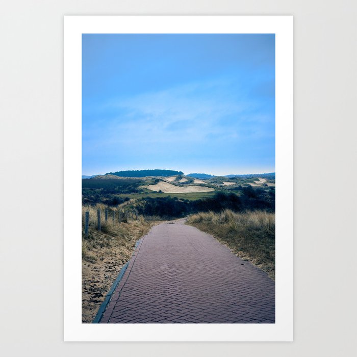 Road in the dunes | the Netherlands | landscape photography Art Print