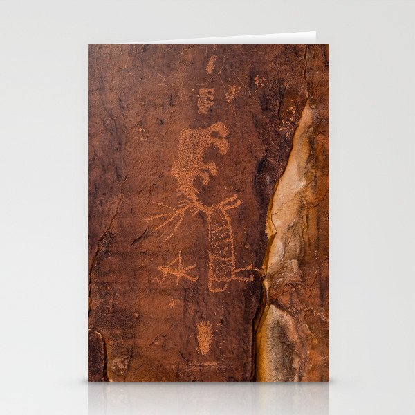 Petroglyphs 0655 - Ancient Rock Art, Utah Stationery Cards