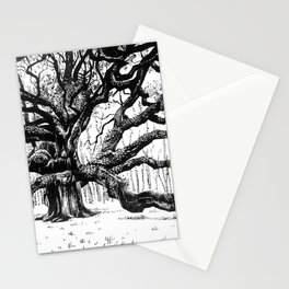 Angel oak tree Stationery Cards