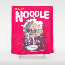 I love Noodle Shower Curtain