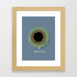 COFFEE TIME Framed Art Print