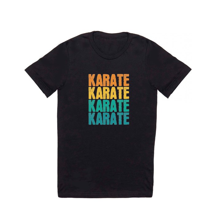 Colourful Karate martial arts T Shirt