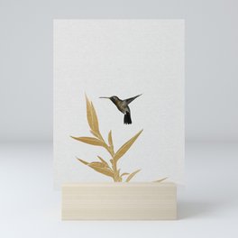 Hummingbird & Flower II Mini Art Print