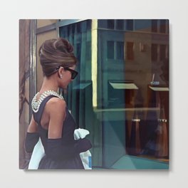 Audrey Hepburn #2 @ Breakfast at Tiffany’s Metal Print | Painting, Blakeedwards, Audreyhepburn, Trumancapote, People, Actress, Digital, Movies & TV, Celebs, Mixedmedia 