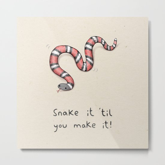 Snake It Metal Print