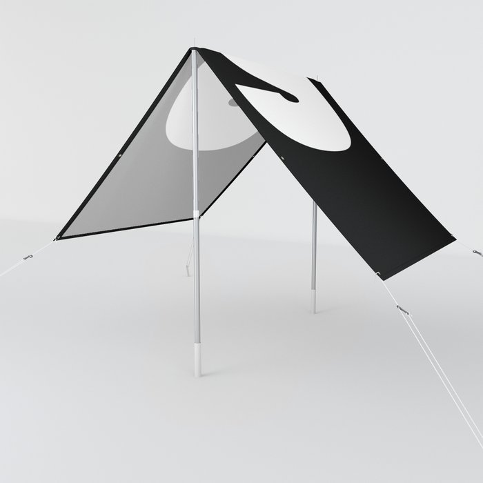 s (White & Black Letter) Sun Shade