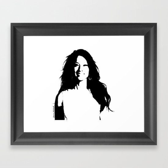 Lucy Liu Framed Art Print