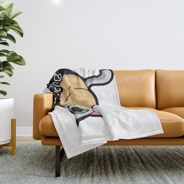 Purr ito Kitty Burrito Throw Blanket by Lindsay McCart Society6