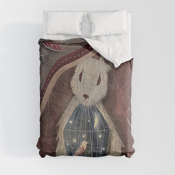 Chaising rabbit Comforter
