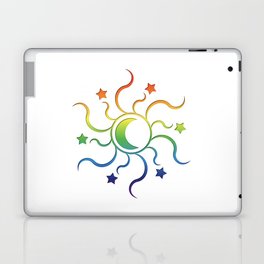 Sun, moon, stars and rainbow Laptop & iPad Skin