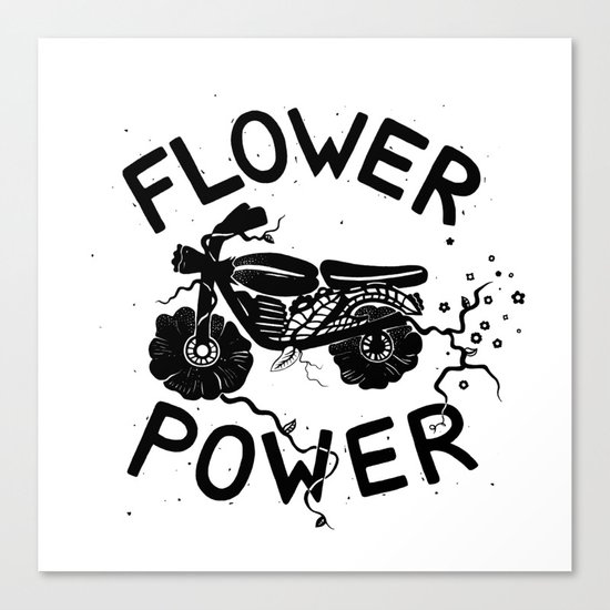 Floral Fuel Canvas Print