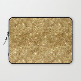 Gold Diamond Studded Glam Pattern Laptop Sleeve
