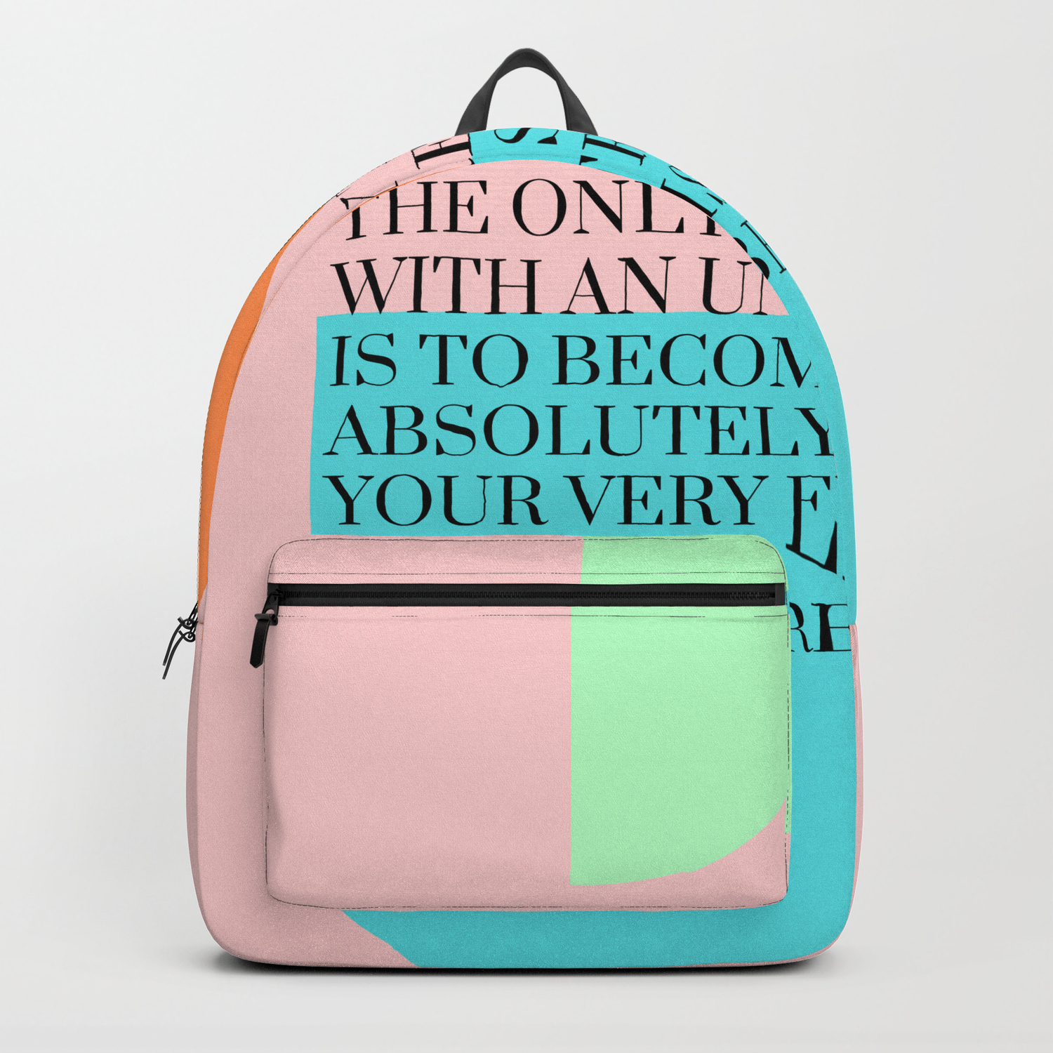 Albert Camus Quote Become So Absolutely Free That Your Very Existence Is An Act Of Rebellion Backpack By C Valourine Society6
