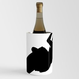 Time To Wake Up Kiteboarder Silhouette Wine Chiller