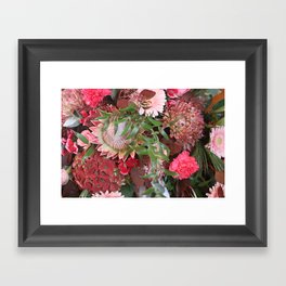 Mixed Flower Leaves  Framed Art Print