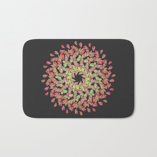 Autumn Mandala Bath Mat