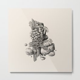 Mushrooms Metal Print