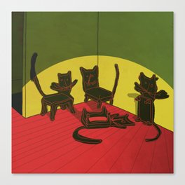 Four Cats Canvas Print