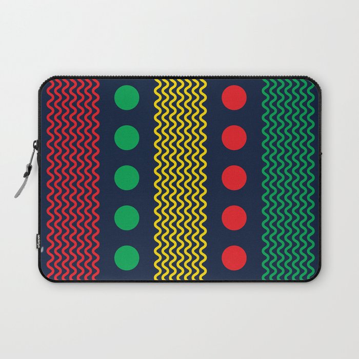 Bright & Bold Squiggles & Dots Laptop Sleeve