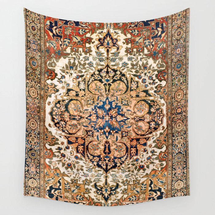 Ferahan Arak  Antique West Persian Rug Print Wall Tapestry