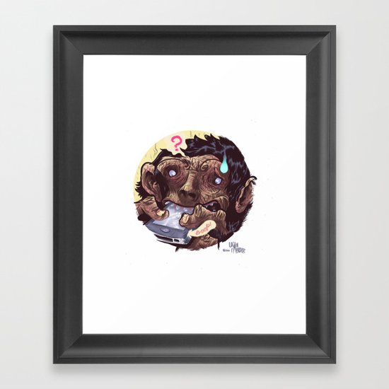 IPhone of the Apes Framed Art Print