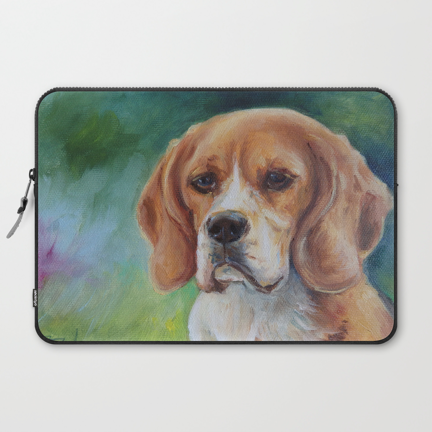 Beagle Cute Dog Portrait Oil Painting On Canvas Decor For Pet