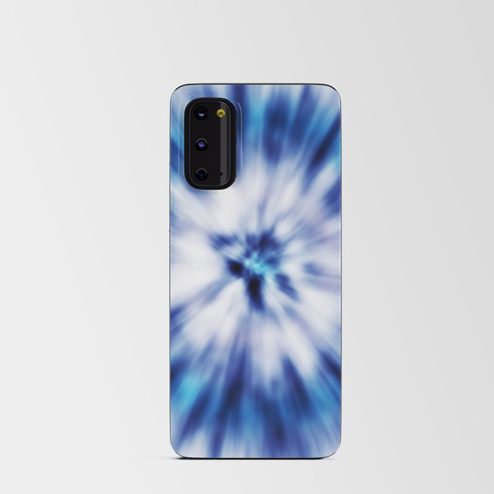 Blue White Tie Dye Android Card Case