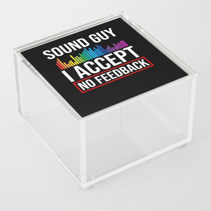 Audio Engineer Sound Guy Engineering Music Acrylic Box