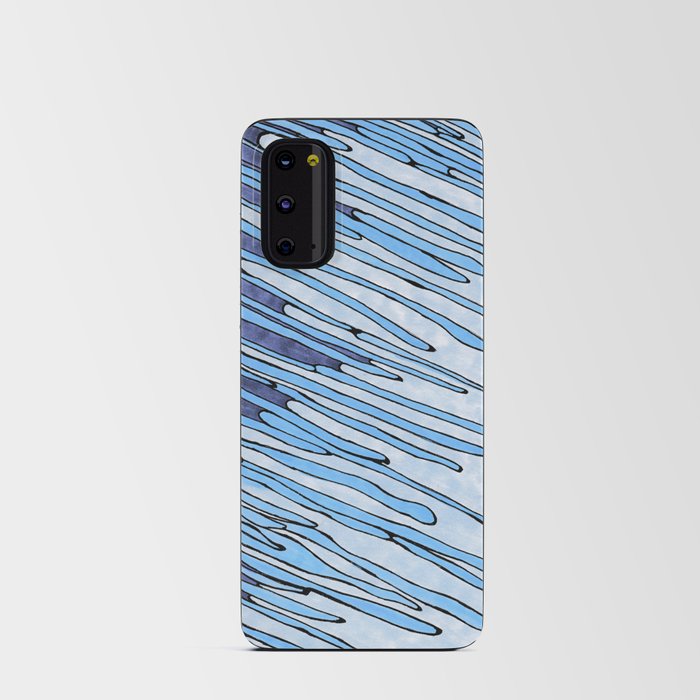 Windswept Rain on Window Android Card Case