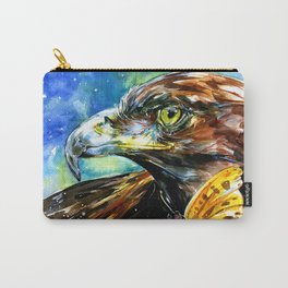 Golden Eagle And Butterfly by Kathy Morton Stanion Carry-All Pouch