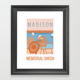 Memorial Union Travel Poster Framed Art Print