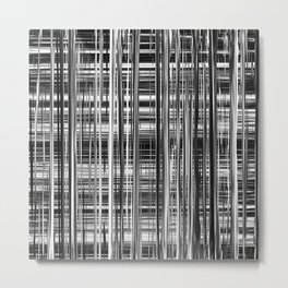 Black and White Abstract Stripe Design 707 Metal Print | Stripes, Plaid, Surface Design, Photo, Graphicdesign, Whiteblack, Monochrome, Black And White, Blackwhite, Blackandwhite 