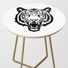 Tiger head illustration Side Table