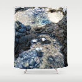 Sea Tide Series - Marea 3 Shower Curtain