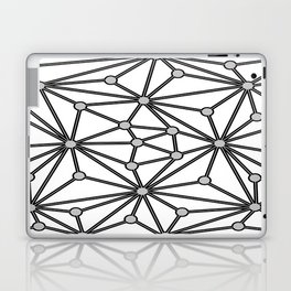 Abstract geometric pattern - gray, black and white. Laptop Skin