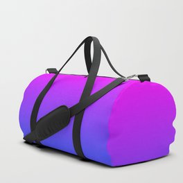 Neon Blue and Hot Pink Ombré Shade Color Fade Duffle Bag