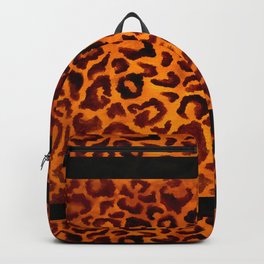 Copper leopard print Backpack