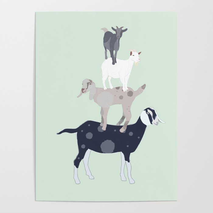 Goat Stack Poster