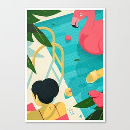 By the pool (summer 2021) Canvas Print