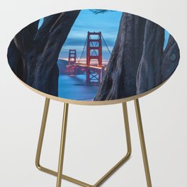 Golden Gate at Dusk Side Table